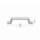 ALUMINIUM HANDLE WITH EXTERNAL SCREWS / WHITE HANDLES WITH EXTERNAL SCREWS